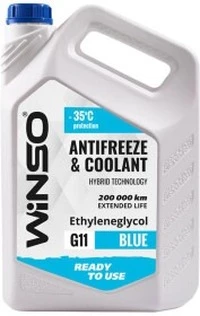 Антифриз Winso G11 синій -35 °C, 4,1 л готовий антифриз (WS82516)