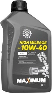 Моторна олива Олива Maximum High Mileage 10W-40 (HIGHMILEAGE10W40SLCF1)