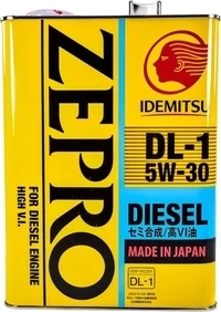 Моторна олива Idemitsu Zepro Diesel DL-1 5W-30 4 л (2156041)