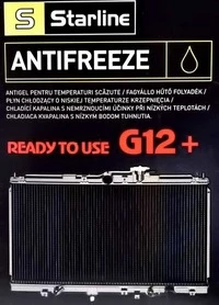 Антифриз Starline G12+ червоний -40 °C, 4 л готовий антифриз (SANTIFREEZERED4)