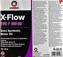 Моторна олива Comma X-Flow Type F 5W-30 20 л (XFF20L)