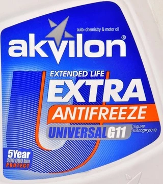 Антифриз Akvilon Extra G11 синій -40 °C, 1 л готовий антифриз (AKVEXTBLU1)