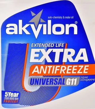 Антифриз Akvilon Extra G11 синій -40 &deg;C, 10 л готовий антифриз (AKVEXTBLU10)
