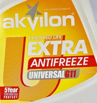 Антифриз Akvilon Extra G11 жовтий -40 °C, 4,3 л готовий антифриз (AKVEXTYEL43)