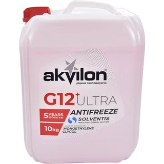 Антифриз Akvilon Ultra G12+ червоний -40 &deg;C, 10 л готовий антифриз (AKVULTRED10)