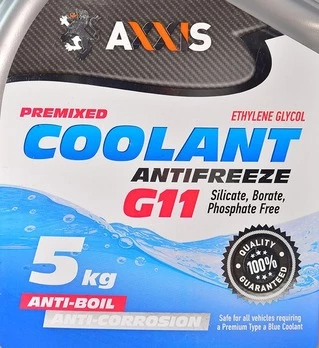 Антифриз Axxis Coolant G11 синій -32 °C, 5 л готовий антифриз (AX2011)