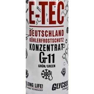 Антифриз E-TEC Glycsol G11 зелений 1,5 л концентрат антифризу (4145)