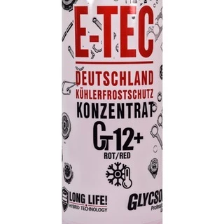 Антифриз E-TEC Glycsol G12+ червоний 1,5 л концентрат антифризу (GT12GLYCSOLETEC15)