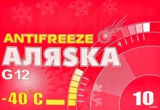 Антифриз АЛЯSКА G12 червоний -40 &deg;C, 10 л готовий антифриз (5528)