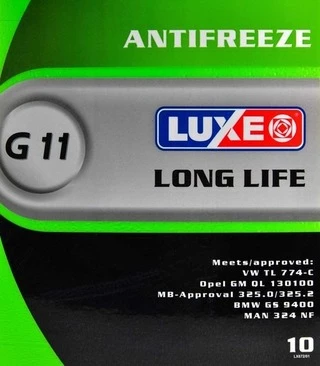 Антифриз Luxe Green Line Long Life G11 зелений -40 &deg;C, 10 л готовий антифриз (672)