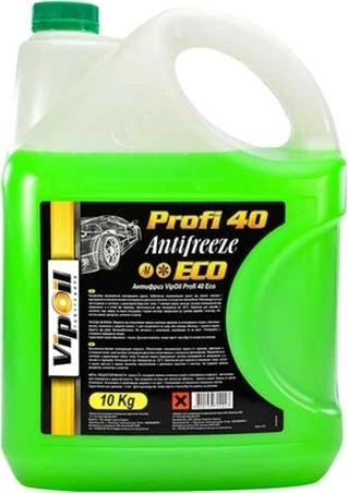 Антифриз VIPOIL Eco Profi 40 G11 зелений -30 &deg;C, 10 л готовий антифриз (701408)