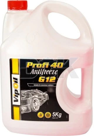 Антифриз VIPOIL Profi 40 G12 червоний -30 &deg;C, 5 л готовий антифриз (701403)