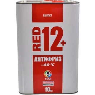 Антифриз Xado метал G12+ червоний -40 &deg;C, 10 л готовий антифриз (XA50407)