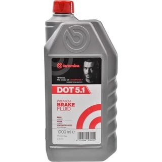 Гальмівна рідина Brembo DOT 5.1, 1 л гальмівна рідина (L05010)