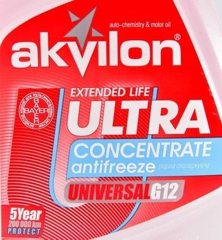 Антифриз Akvilon Ultra G12+ червоний 4,5 л концентрат антифризу (AKVREDULT45C)