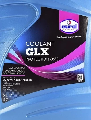 Антифриз Eurol GLX G12+ рожевий -36 °C, 5 л готовий антифриз (E5041445L)