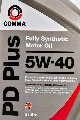Моторна олива Comma PD Plus 5W-40 5 л (DPD5L)