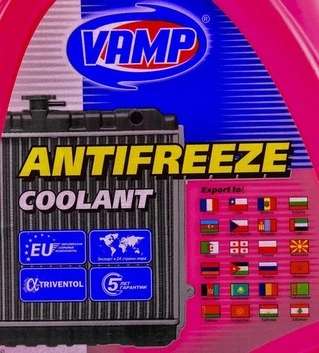 Антифриз VAMP G12+ червоний -38 &deg;C, 5 л готовий антифриз (909)