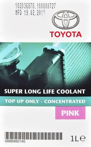 Антифриз Toyota Super Long Life Coolant рожевий 1 л концентрат антифризу (0888980140)