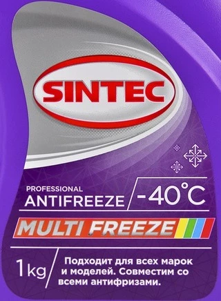 Антифриз Sintec Multi Freeze фіалковий -40 &deg;C, 1 л готовий антифриз (800533)