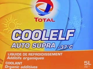 Антифриз Total Coolelf Auto Supra G12+ рожевий -37 &deg;C, 5 л готовий антифриз (147989)