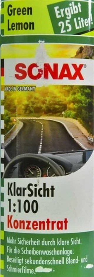 Омивач скла Концентрат омивача Sonax літній лимон 0,25 л, 386141 (386141)