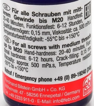 Герметик Фіксатор нарізі Febi Screw Locking High Strength зелений (26709)