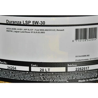 Моторна олива Kroon Oil Duranza LSP 5W-30 20 л (34204)