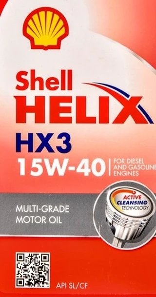 Моторна олива Shell Helix HX3 15W-40 1 л (550039969)