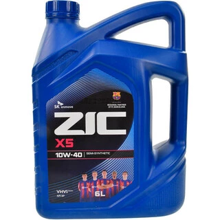 Моторна олива ZIC X5 10W-40 6 л (172622)