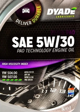 Моторна олива DYADE Zedix PAO 5W-30 5 л (575546)