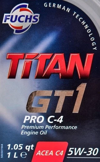 Моторна олива Fuchs Titan Gt1 Pro C4 5W-30 1 л (600667955)