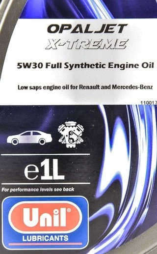 Моторна олива Unil Opaljet X-treme 5W-30 1 л (167497)