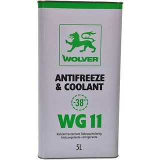 Антифриз Wolver Antifreeze &amp; Coolant WG11 G11 зелений -38 &deg;C, 5 л готовий антифриз (4260360944260)