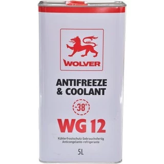 Антифриз Wolver Antifreeze &amp; Coolant WG12 G12 червоний -38 &deg;C, 5 л готовий антифриз (4260360943430)