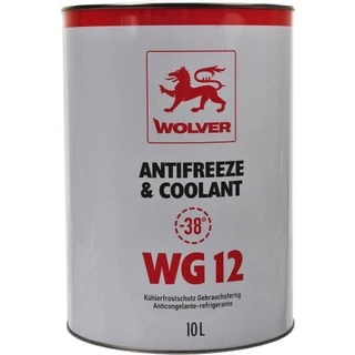 Антифриз Wolver Antifreeze &amp; Coolant WG12 G12 червоний -38 &deg;C, 10 л готовий антифриз (46586)