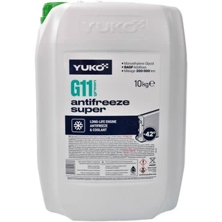 Антифриз Yuko Super G11 зелений -42 &deg;C, 10 л готовий антифриз (4820070244373)