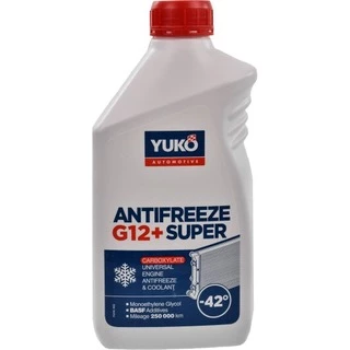 Антифриз Yuko Super G12+ червоний -42 &deg;C, 1 л готовий антифриз (4820070244489)