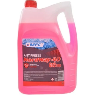 Антифриз МФК NordWay G12 червоний -40 &deg;C, 5 л готовий антифриз (43588)