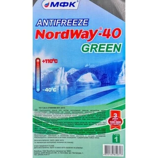 Антифриз МФК NordWay G11 зелений -40 &deg;C, 1 л готовий антифриз (30813)