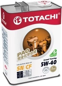 Моторна олива Totachi Grand Touring 5W-40 4 л (4562374690844)