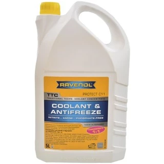 Антифриз Ravenol TTC G11 жовтий 5 л концентрат антифризу (1410100-005)