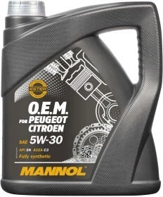 Моторна олива Mannol O.E.M. For Peugeot Citroen 5W-30 4 л (MN7703-4)