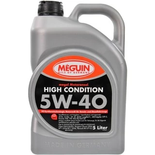 Моторна олива Meguin High Condition 5W-40 5 л (3198)