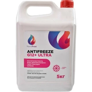Антифриз NanoFrost Ultra G12+ рожевий -37 &deg;C, 5 л готовий антифриз (G12PLUSULTRAPINK5)