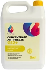 Антифриз NanoFrost Concentrate G12+ жовтий 5 л концентрат антифризу (G12PLUSYELLOW5)