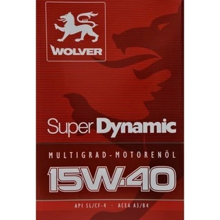 Моторна олива Wolver Super Dynamic 15W-40 4 л (4260360941153)