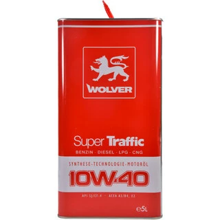 Моторна олива Wolver Super Traffic 10W-40 5 л (4260360942501)