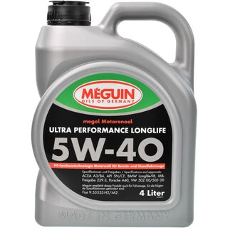 Моторна олива Meguin Ultra Performance Longlife 5W-40 4 л (6486)