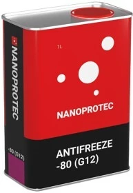 Антифриз Nanoprotec -80° G12 червоний 1 л концентрат антифризу (NP3201501)
